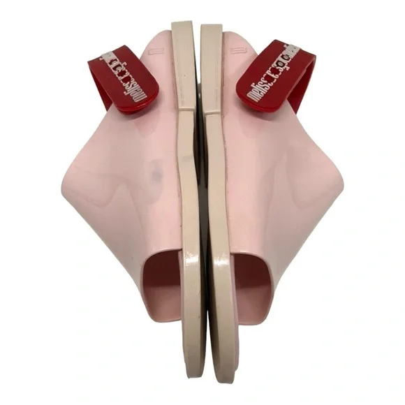 Melissa Twist Pink Jelly Slingback Scented PVC Casual Flat Sandals Women 8 - Picture 11 of 14